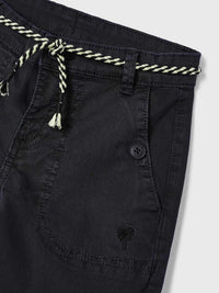 Bermuda cordão cinto Preto (Preto)  para Menino - Mayoral
