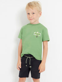 Bermuda cordão cinto Preto (Preto)  para Menino - Mayoral