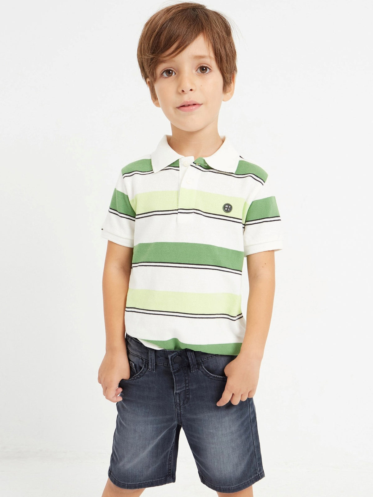 Bermuda ganga soft denim Cinza escu (Cinza Escuro)  para Menino - Mayoral
