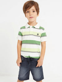 Bermuda ganga soft denim Cinza escu (Cinza Escuro)  para Menino - Mayoral