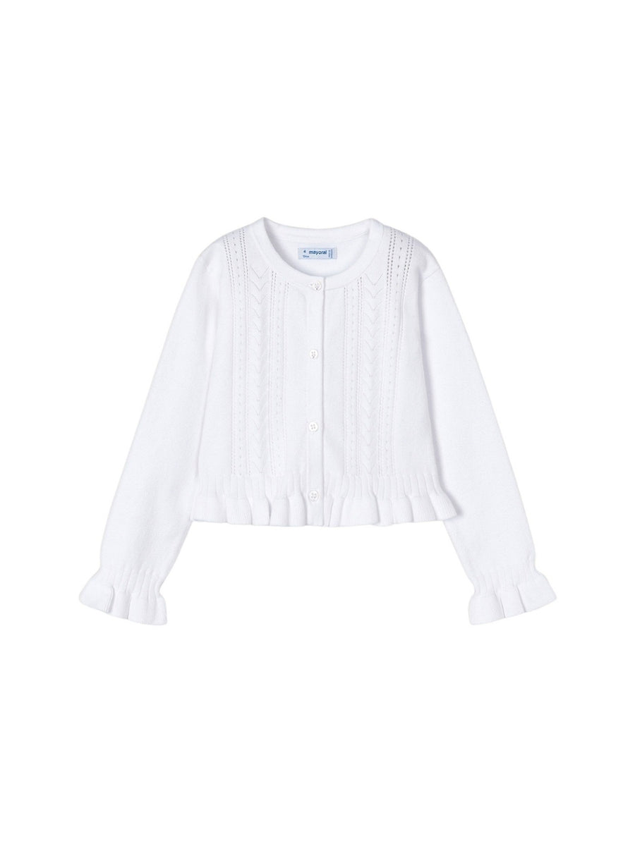 Casaco tricot Branco (Branco)  para Menina - Mayoral