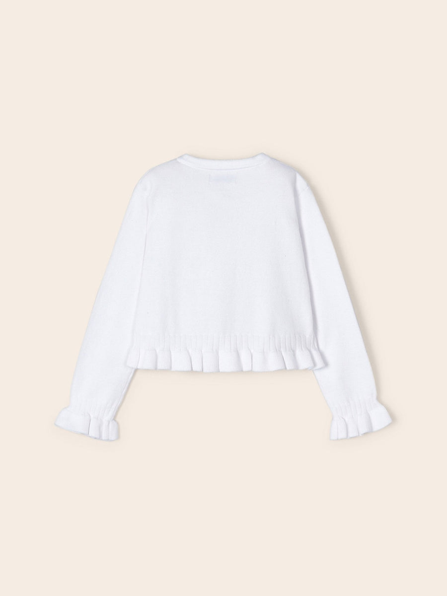 Casaco tricot Branco (Branco)  para Menina - Mayoral