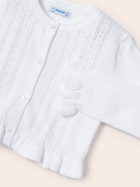 Casaco tricot Branco (Branco)  para Menina - Mayoral