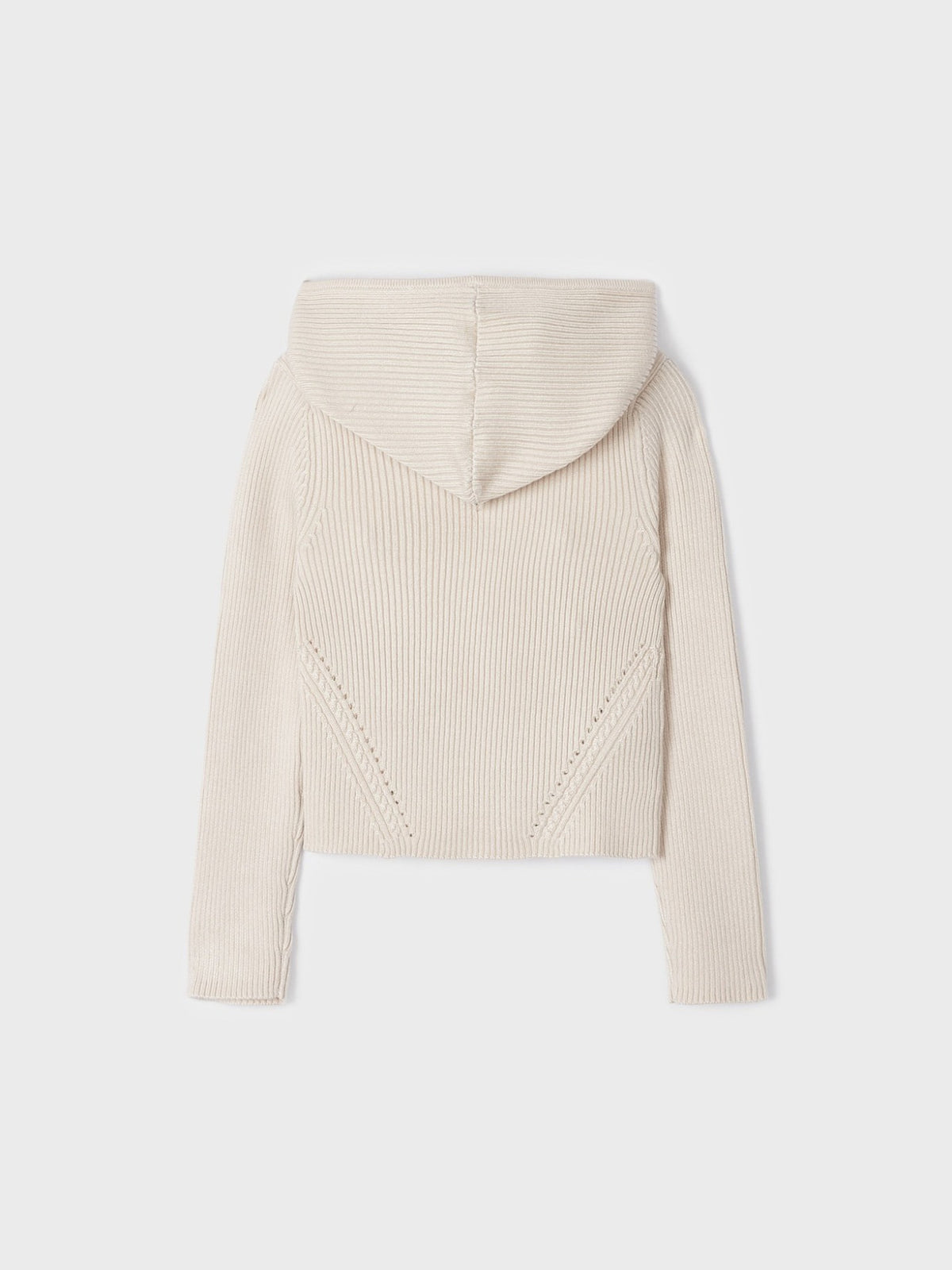 Casaco tricot canelado Aveia (Bege)  para Menina - Mayoral