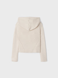 Casaco tricot canelado Aveia (Bege)  para Menina - Mayoral