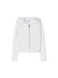 Casaco tricot canelado Branco (Branco)  para Menina - Mayoral