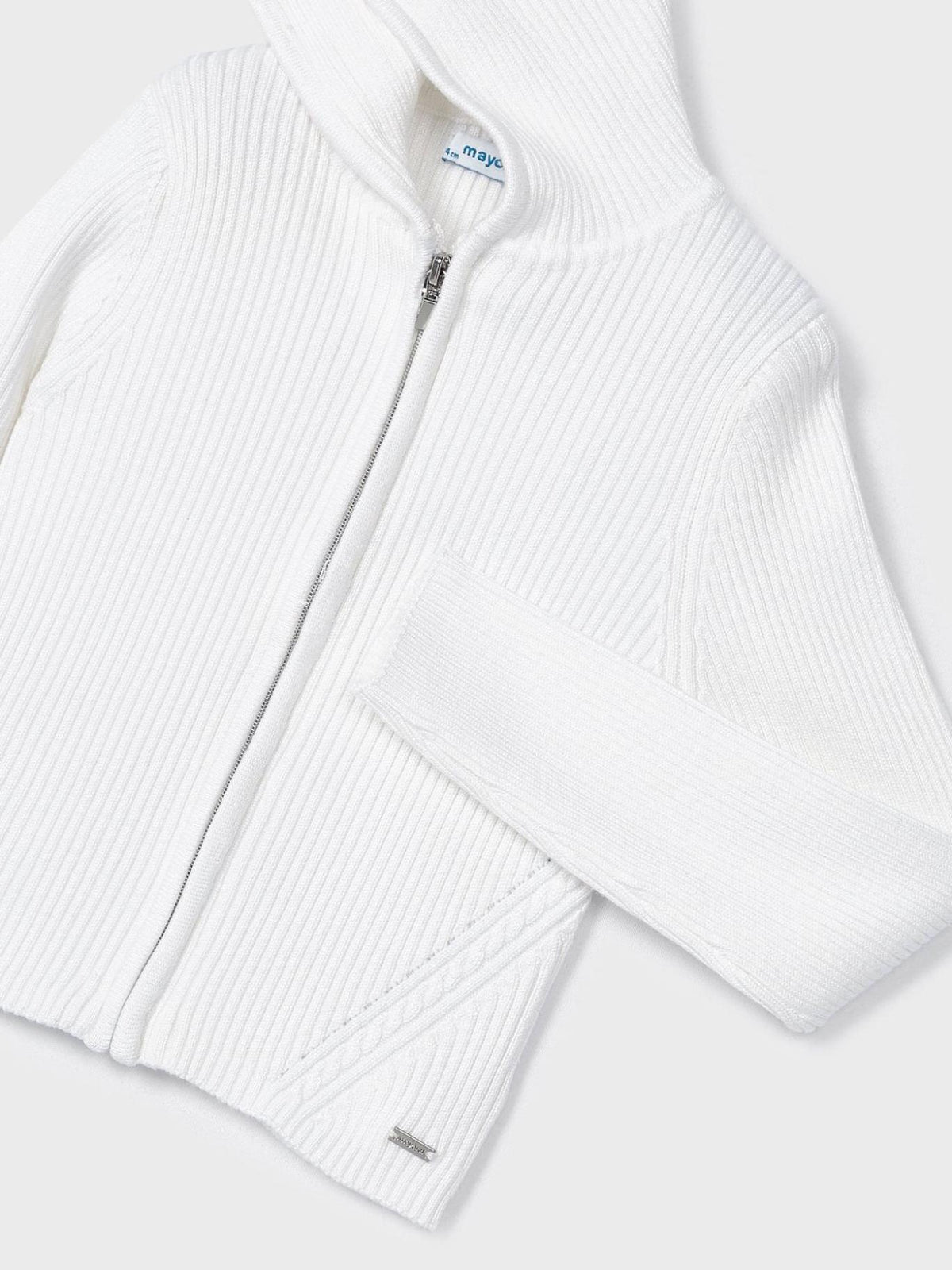 Casaco tricot canelado Branco (Branco)  para Menina - Mayoral