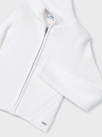 Casaco tricot canelado Branco (Branco)  para Menina - Mayoral