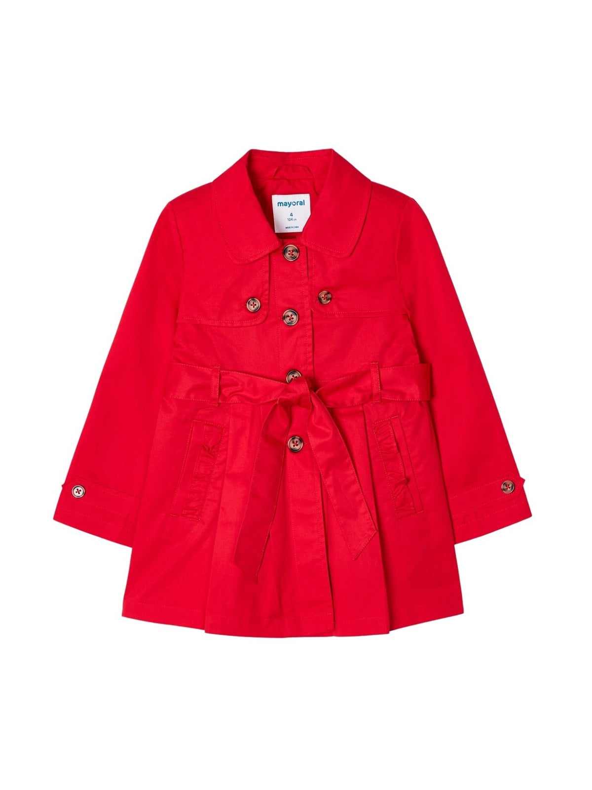 Gabardina Vermelho (Vermelho)  para Menina - Mayoral