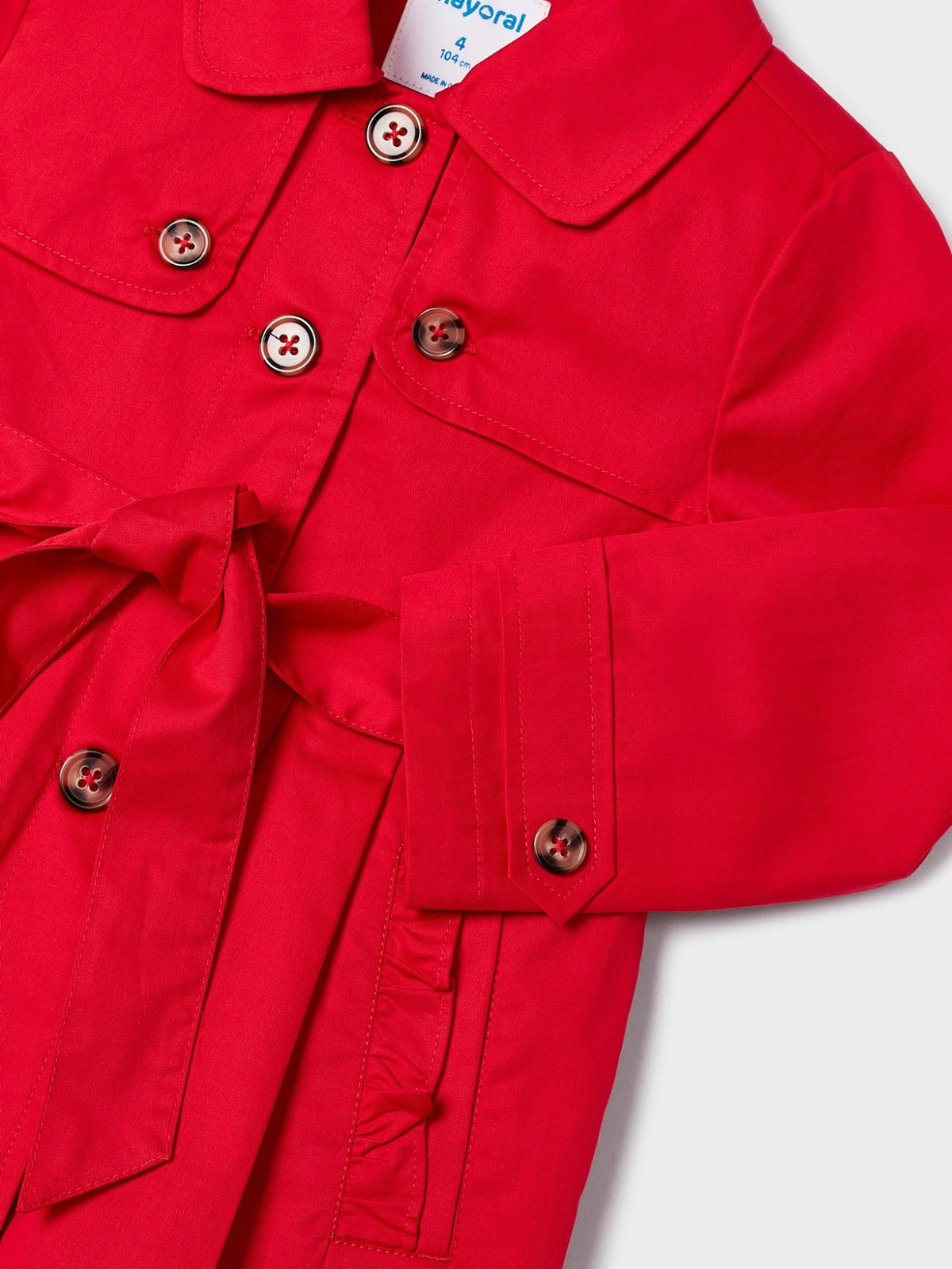 Gabardina Vermelho (Vermelho)  para Menina - Mayoral