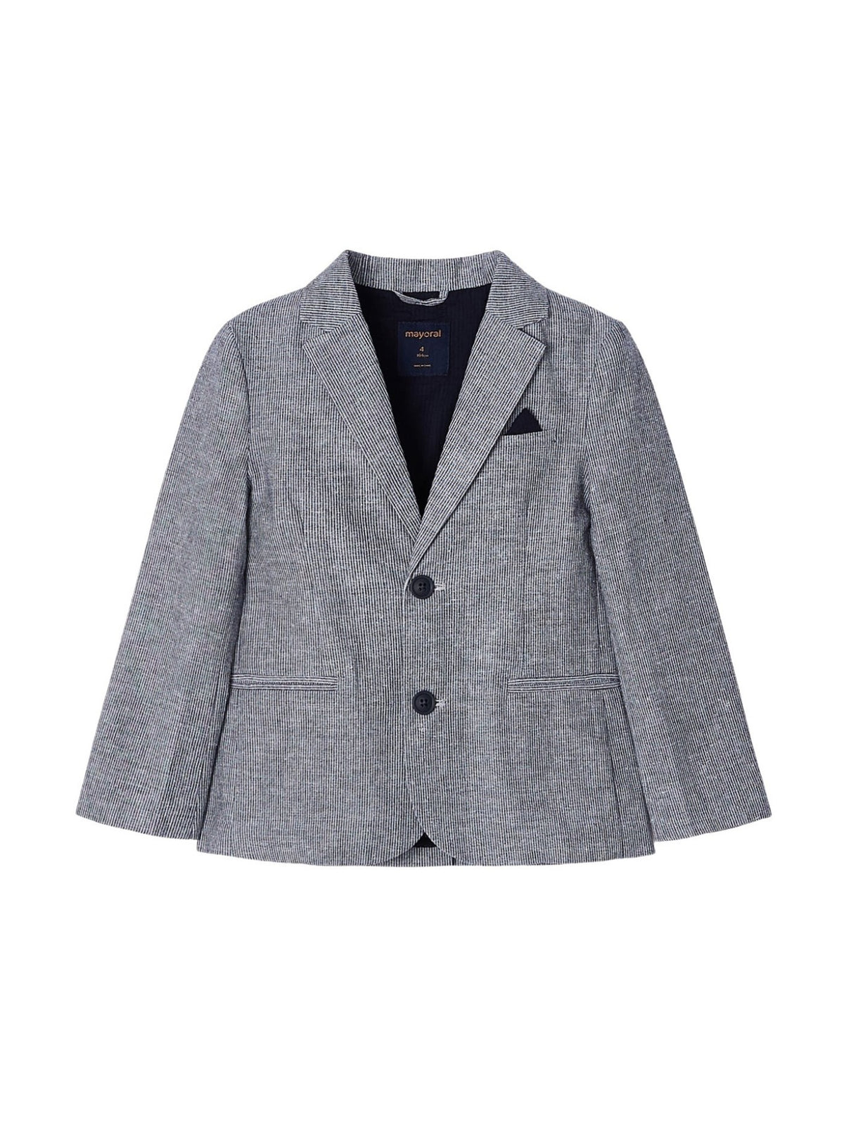 Jaqueta linho tailoring Riscas (Azul)  para Menino - Mayoral