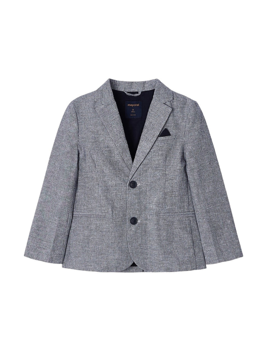Jaqueta linho tailoring Riscas (Azul)  para Menino - Mayoral