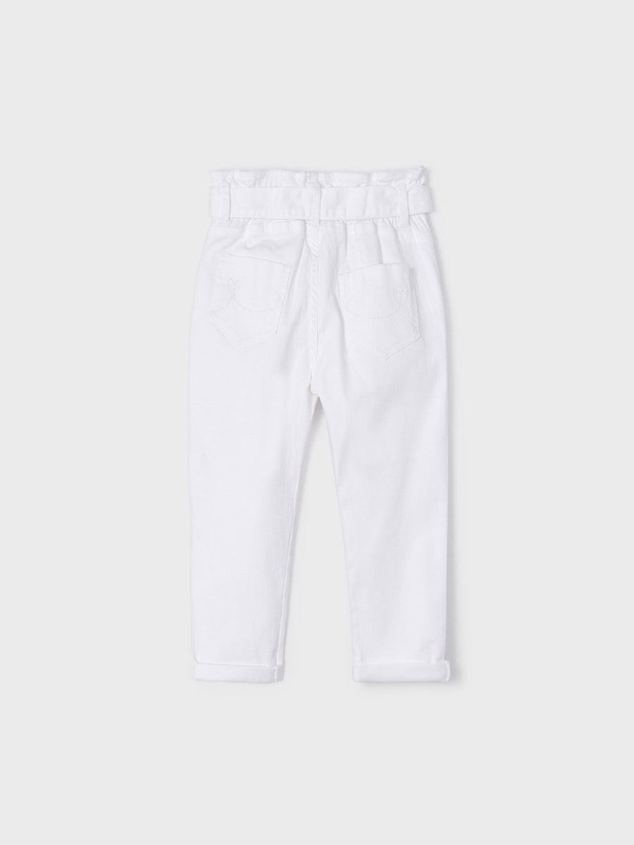 Calça slouchy Branco (Branco)  para Menina - Mayoral