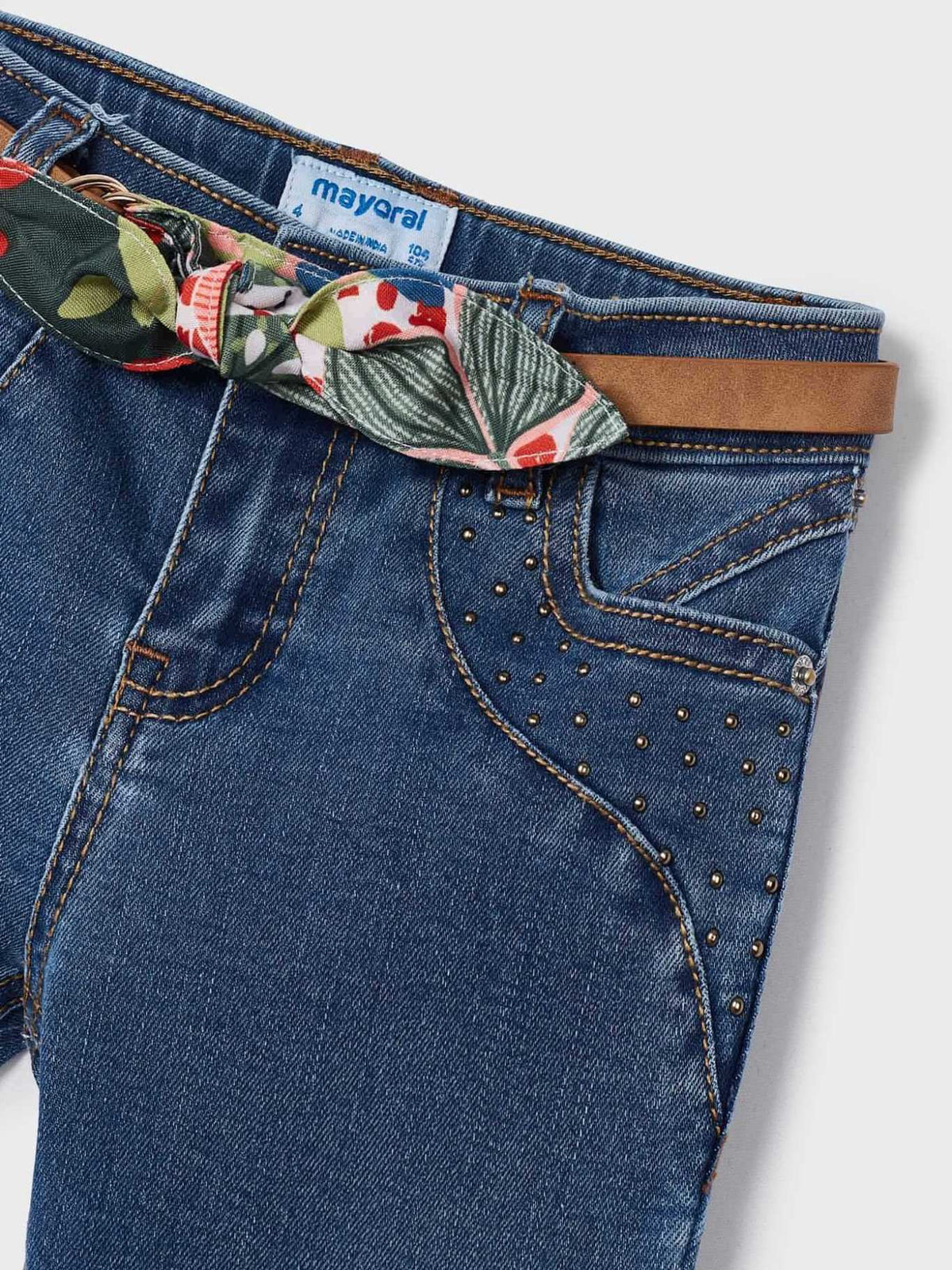 Calça com cinto Base (Ganga)  para Menina - Mayoral