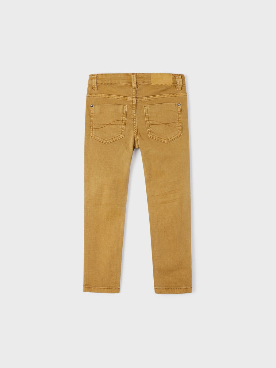 Calça sarja elastan skinny Camel (Castanho Claro)  para Menino - Mayoral