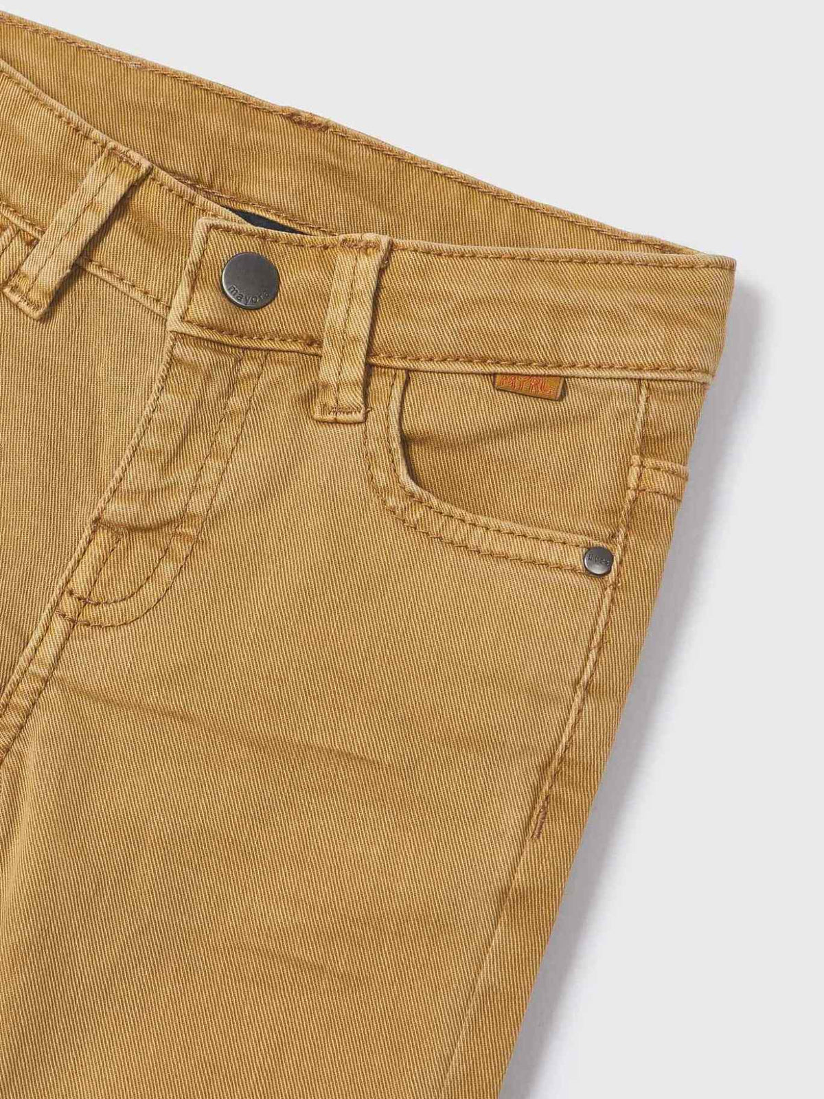 Calça sarja elastan skinny Camel (Castanho Claro)  para Menino - Mayoral