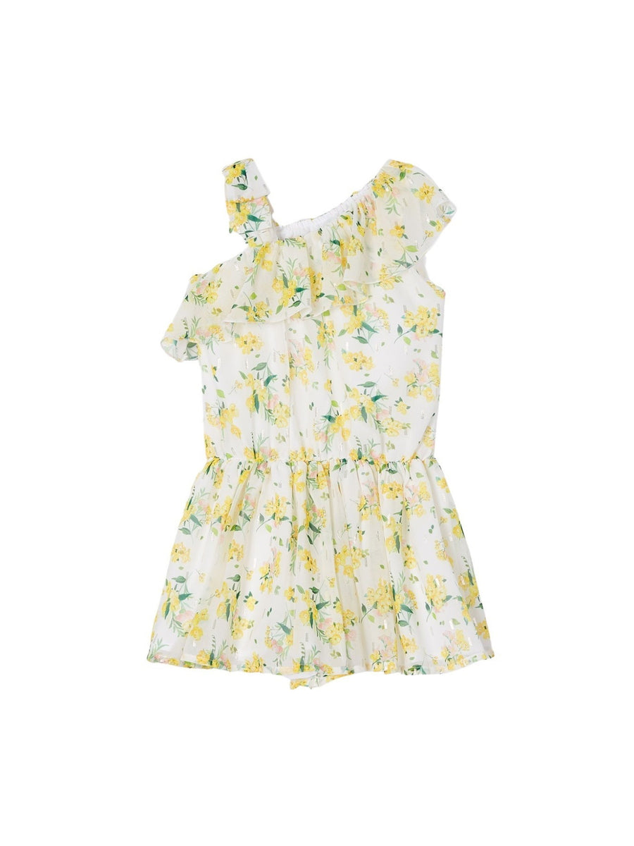 Macacão tecido fino Branco (Branco)  para Menina - Mayoral