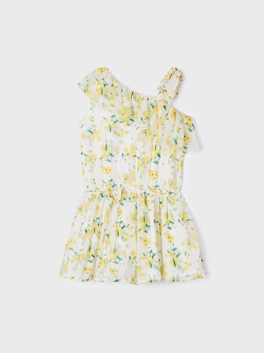Macacão tecido fino Branco (Branco)  para Menina - Mayoral