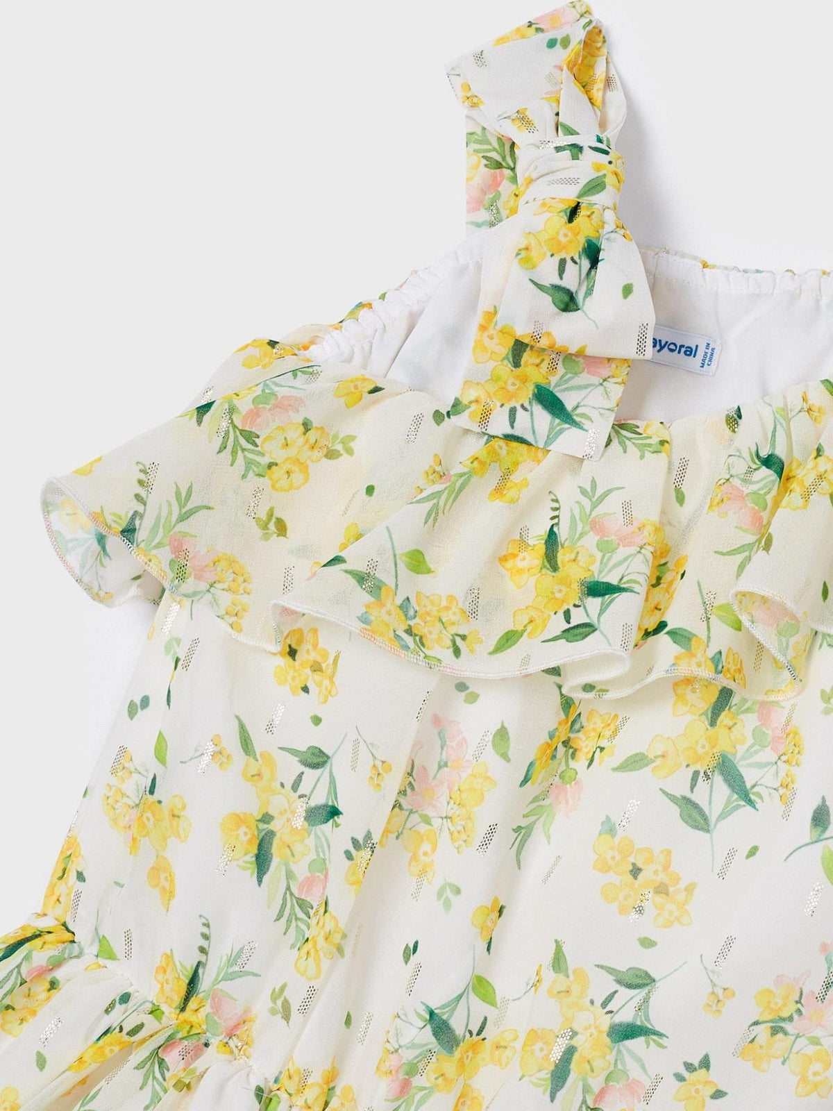 Macacão tecido fino Branco (Branco)  para Menina - Mayoral