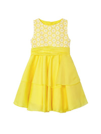 Vestido bordado Mimosa (Amarelo)  para Menina - Mayoral