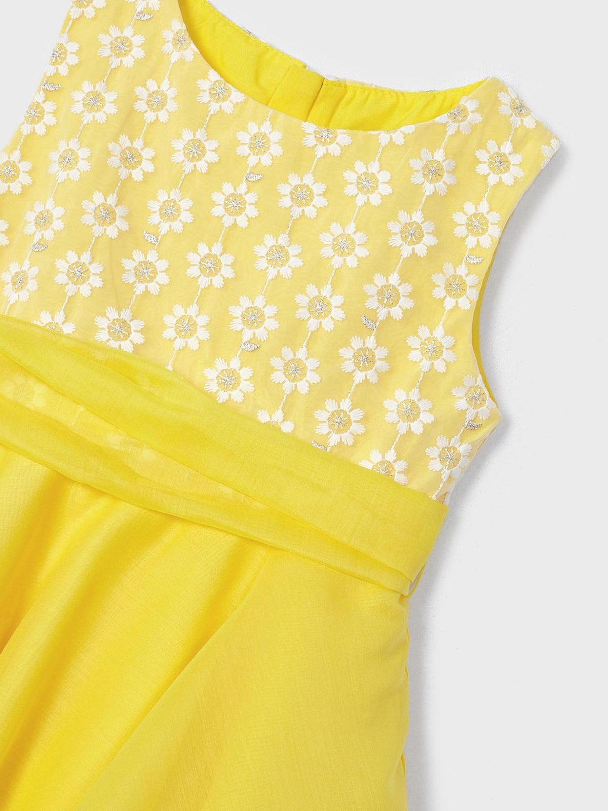 Vestido bordado Mimosa (Amarelo)  para Menina - Mayoral