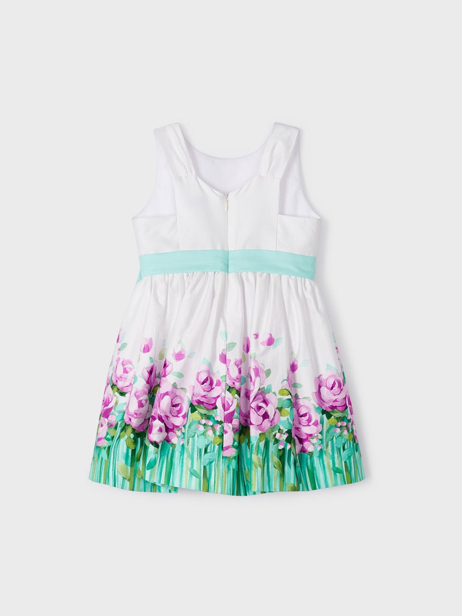 Vestido orla Água (Verde Água)  para Menina - Mayoral