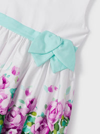 Vestido orla Água (Verde Água)  para Menina - Mayoral