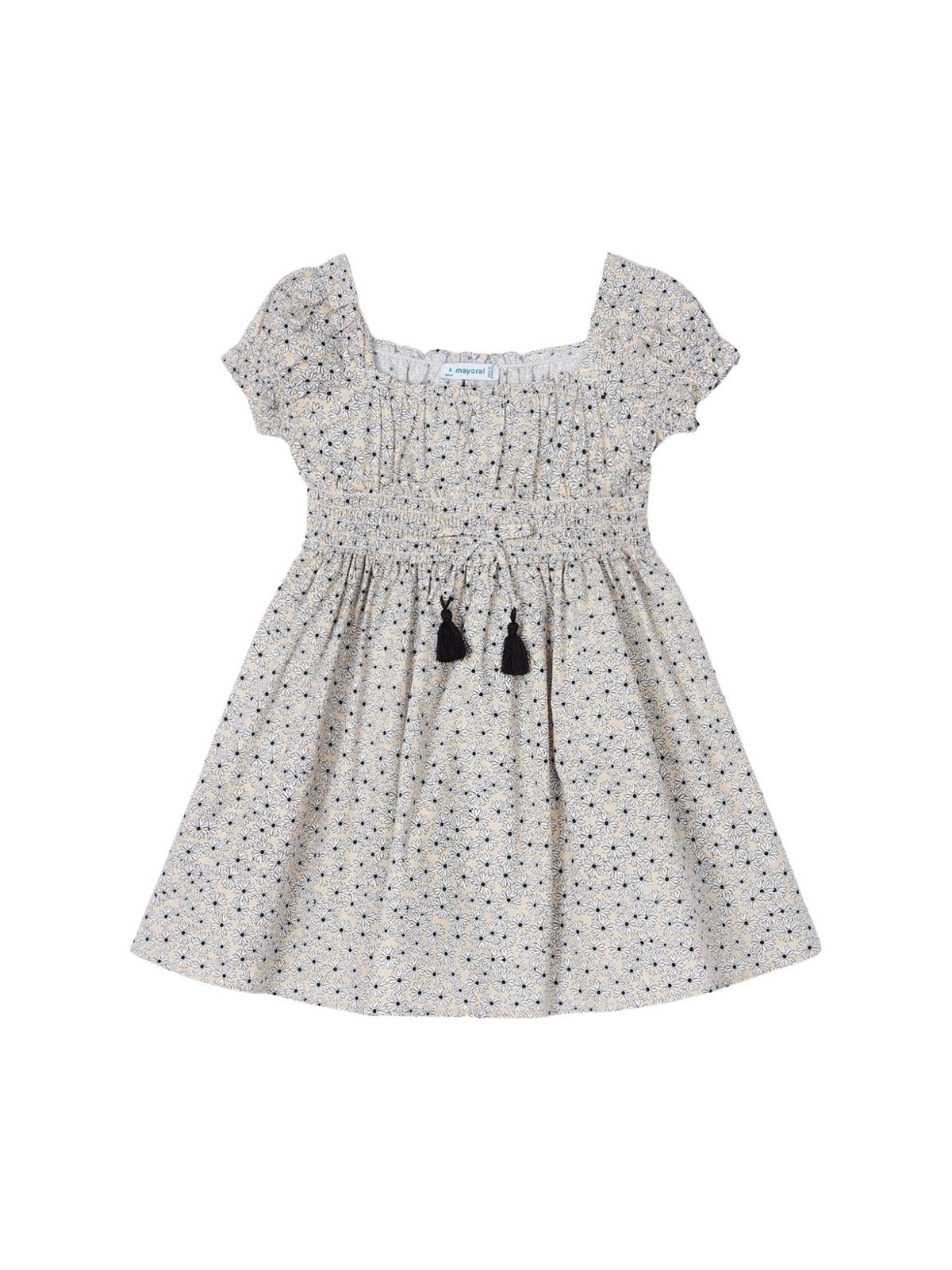 Vestido estampado Amêndoa (Bege)  para Menina - Mayoral