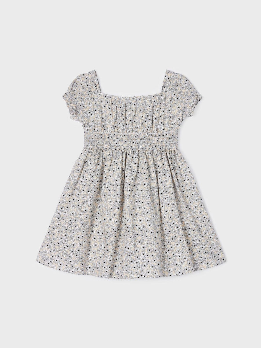 Vestido estampado Amêndoa (Bege)  para Menina - Mayoral