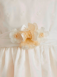 Vestido organza bordado Branco (Branco)  para Menina - Abel & Lula