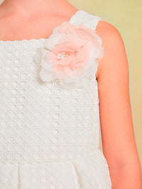 Vestido guipur Branco (Branco)  para Menina - Abel & Lula