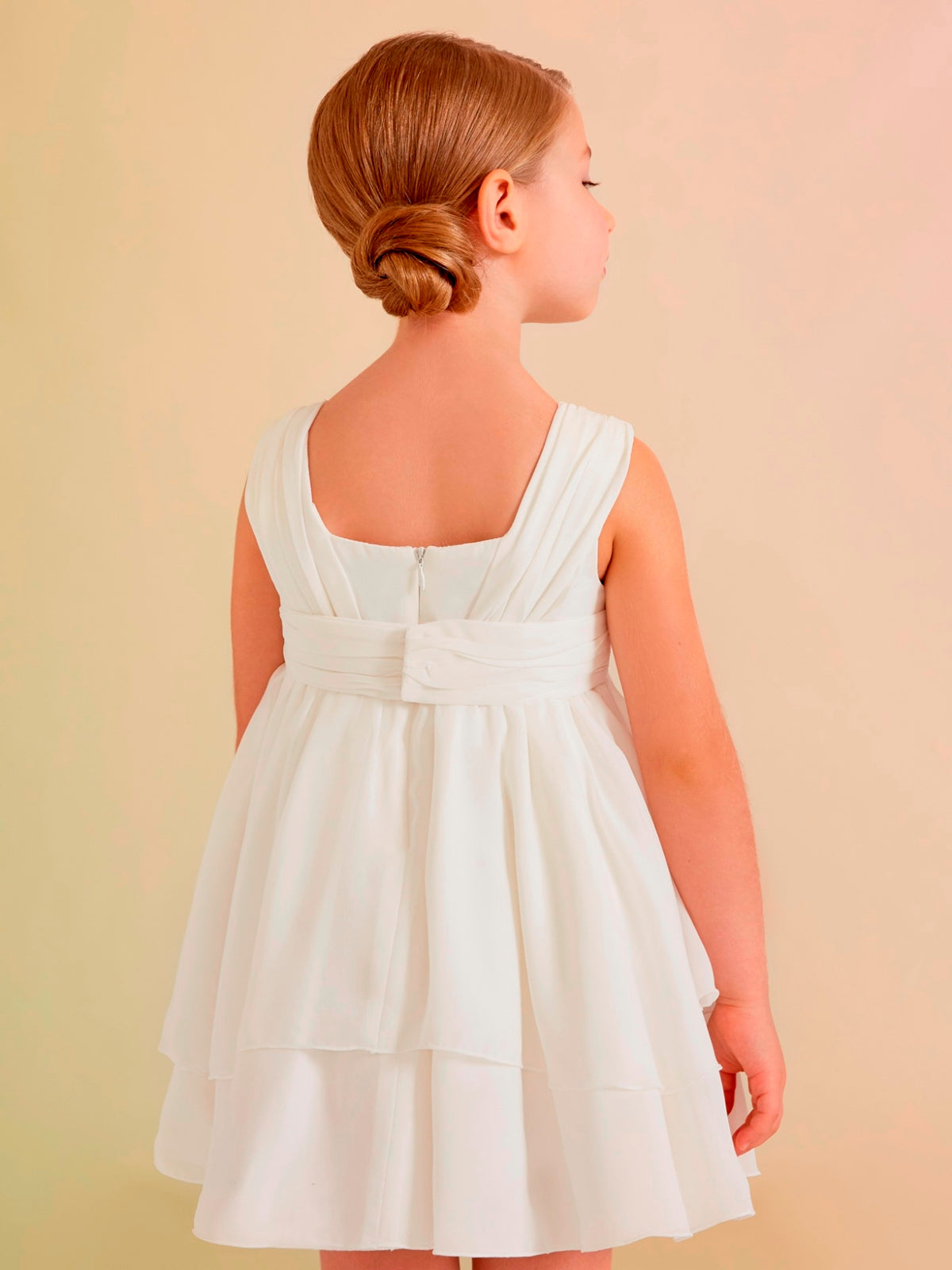 Vestido tule Branco (Branco)  para Menina - Abel & Lula