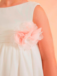 Vestido tule Branco (Branco)  para Menina - Abel & Lula