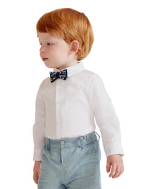 Camisa m/comp. dobby Branco (Branco)  para Bebé Menino - Abel & Lula