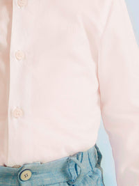 Camisa m/comp. dobby Branco (Branco)  para Bebé Menino - Abel & Lula
