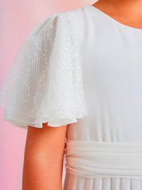 Macacão plissado Branco (Branco)  para Menina - Abel & Lula