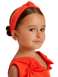 Bandolete crepe Toranja (Laranja Outono)  para Menina - Abel & Lula