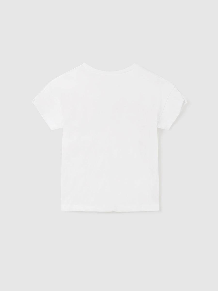 T´shirt menina Branco (Branco)  para Menina - Mayoral