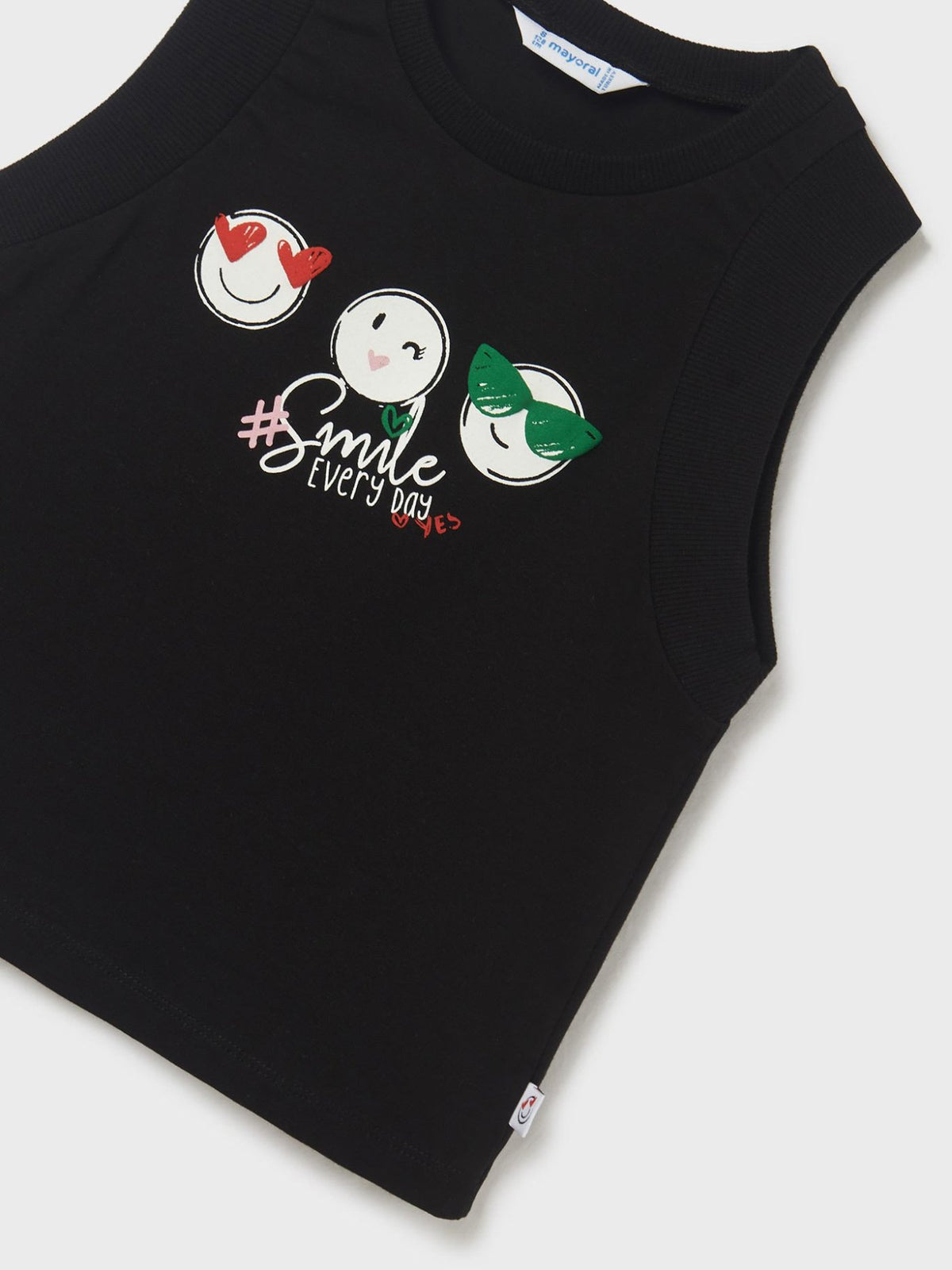 Blusa alças gráfica Preto (Preto)  para Menina - Mayoral