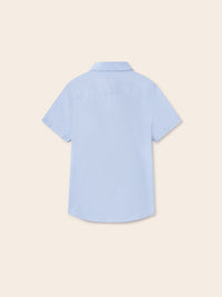 Camisa m/curta clássica Celeste (Celeste)  para Menino - Mayoral