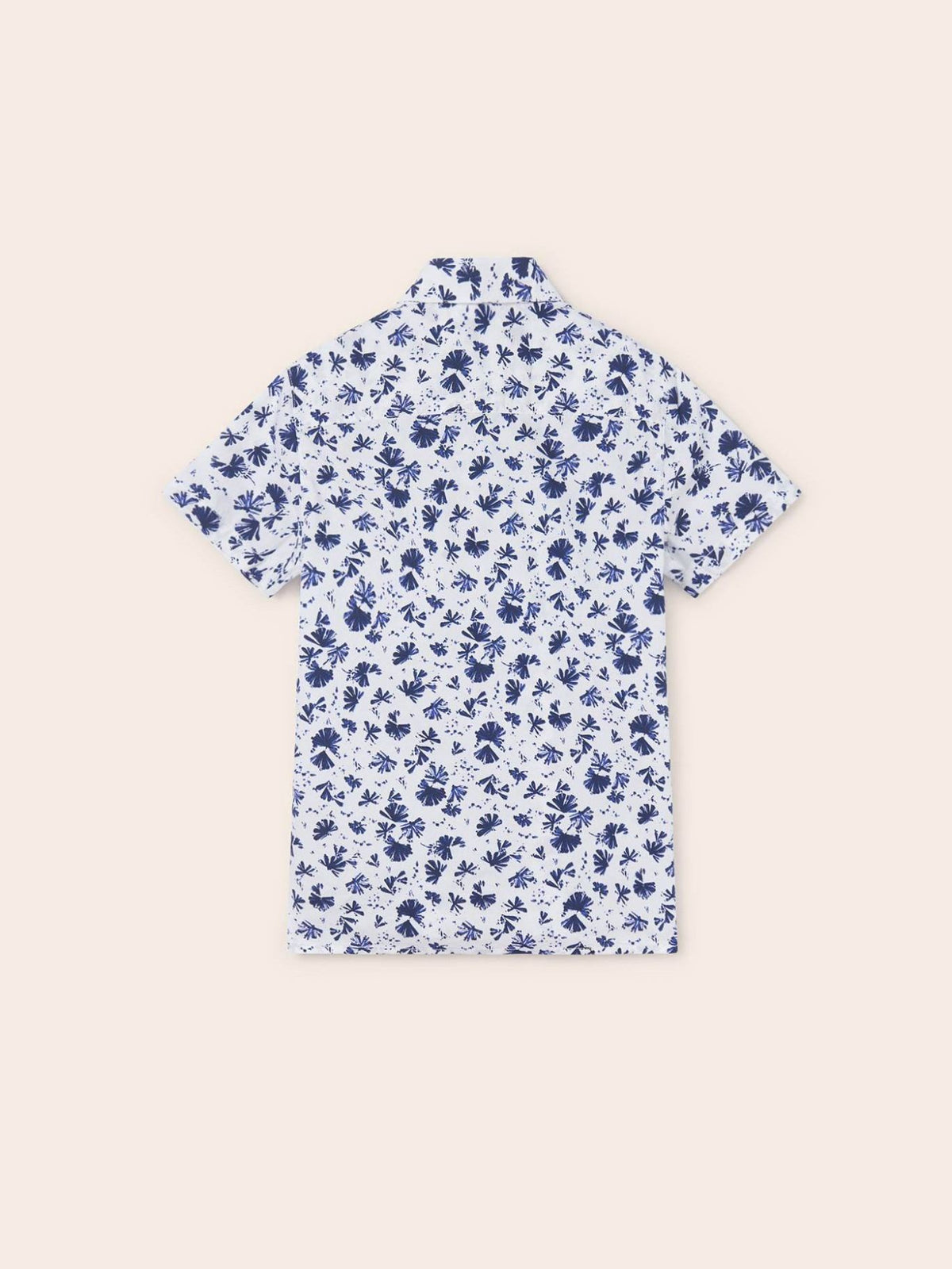 Camisa m/curta estampada Bco-marinh (Marinho)  para Menino - Mayoral