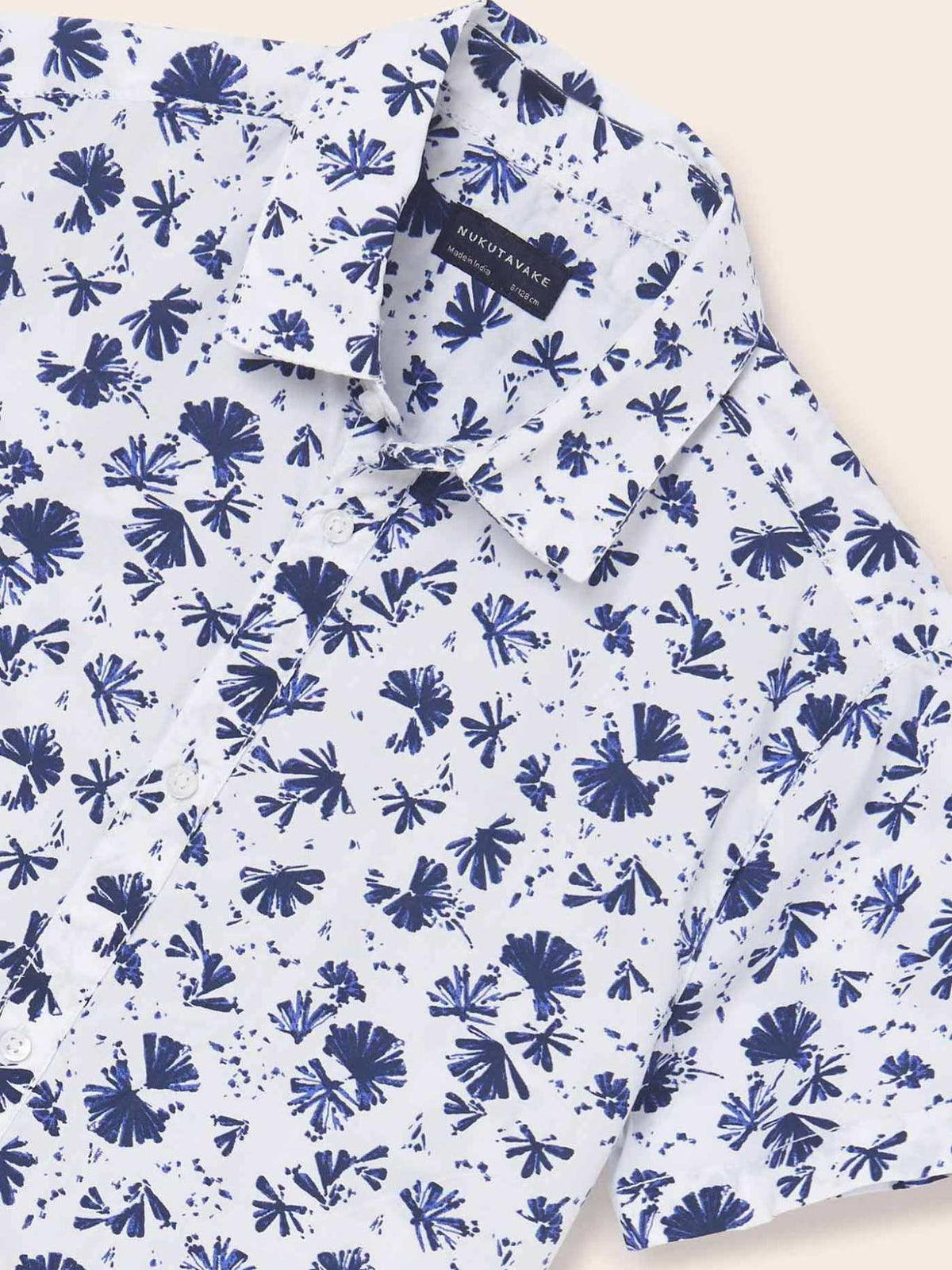 Camisa m/curta estampada Bco-marinh (Marinho)  para Menino - Mayoral
