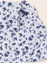 Camisa m/curta estampada Bco-marinh (Marinho)  para Menino - Mayoral