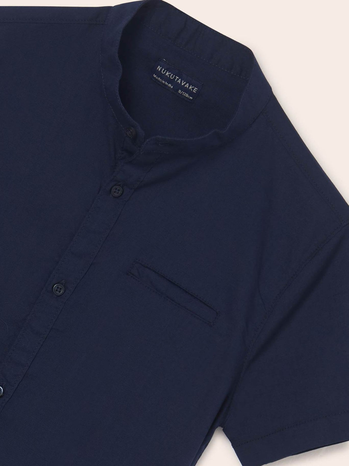 Camisa m/curta gola mao Marinho (Marinho)  para Menino - Mayoral