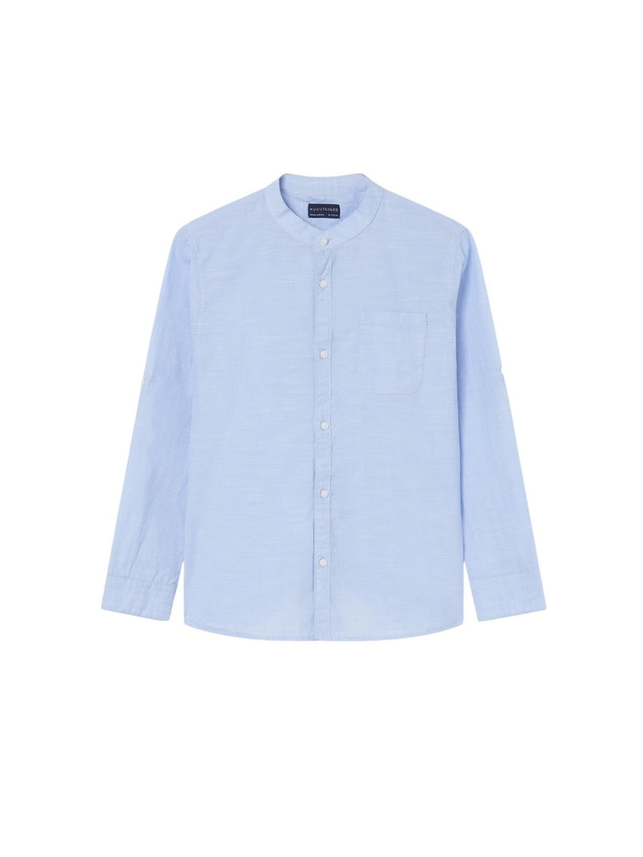 Camisa lisa m/comp. Celeste (Celeste)  para Menino - Mayoral