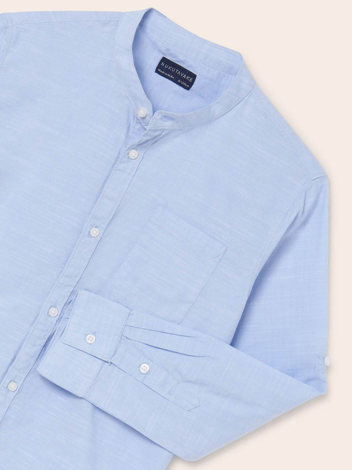 Camisa lisa m/comp. Celeste (Celeste)  para Menino - Mayoral