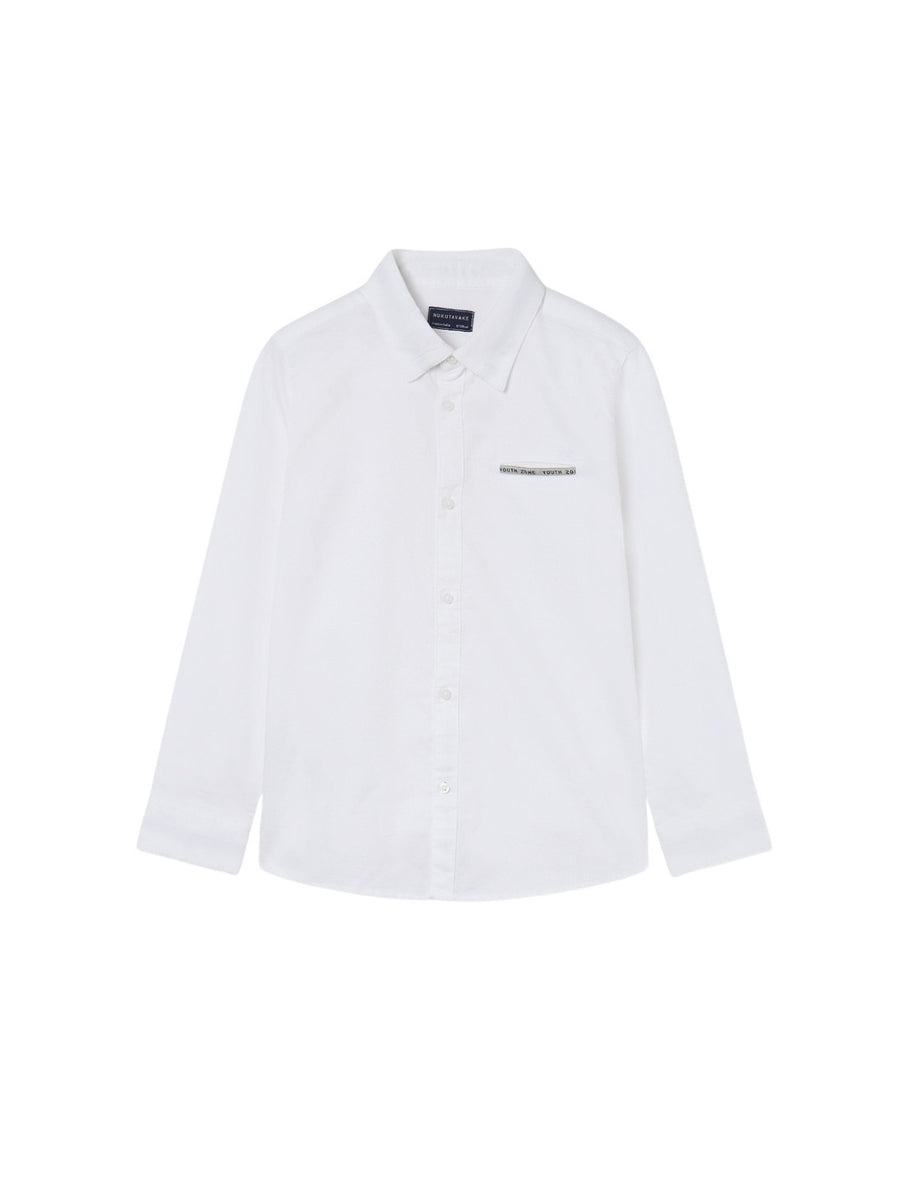 Camisa m/comp. vestir Branco (Branco)  para Menino - Mayoral
