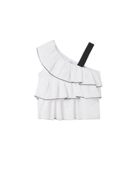 Túnica folhos Branco (Branco)  para Menina - Mayoral