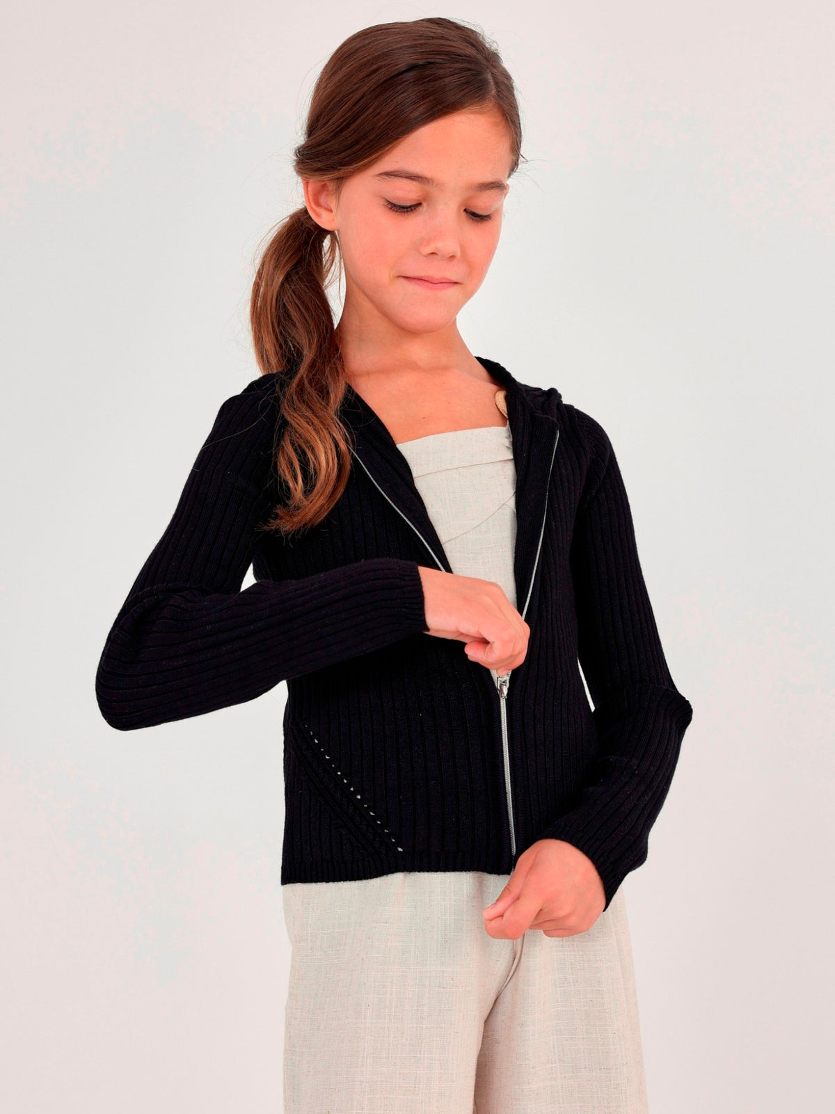 Casaco tricô Preto (Preto)  para Menina - Mayoral