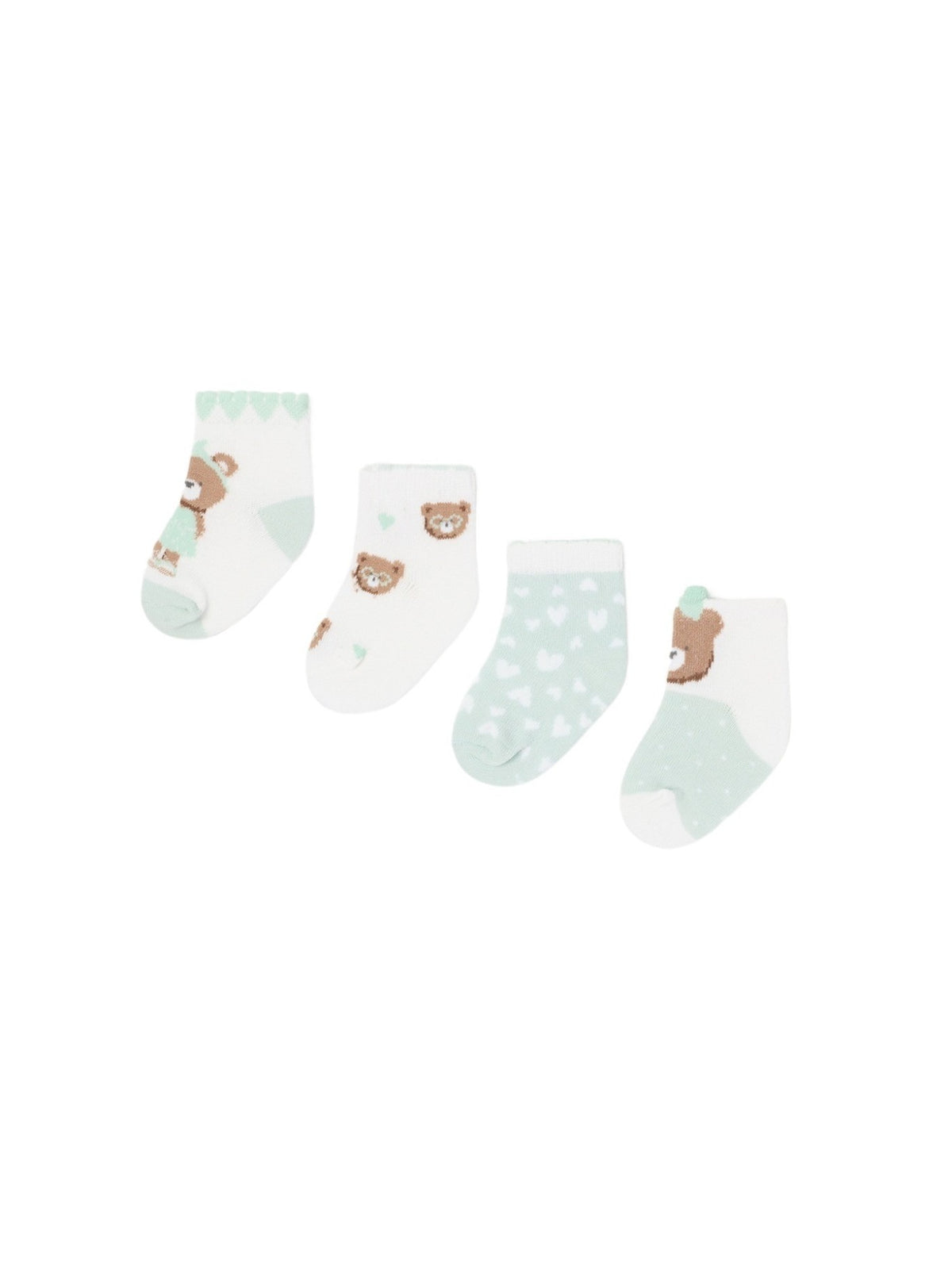 Set 4 soquetes Misty (Verde Água)  para Bebé Menina - Mayoral